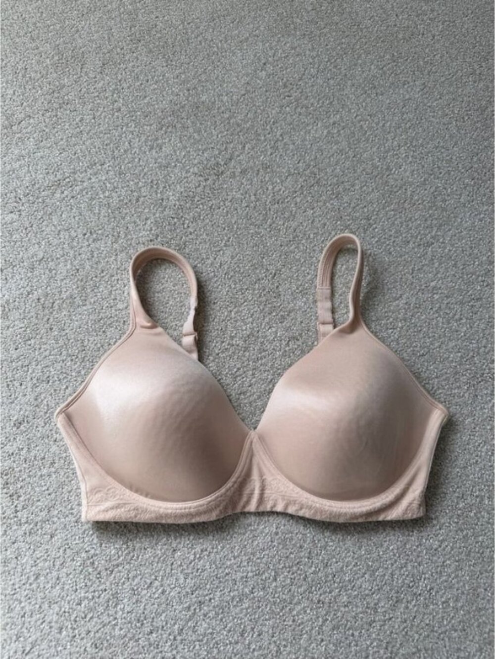 Bali Minimalist Bra Size 36B Beige Wireless Comfort